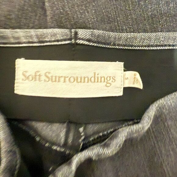 Soft Surroundings Charcoal Gray Denim Legging Pull On Skinny Sz S - Picture 5 of 5